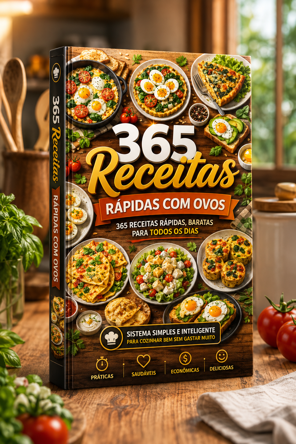 Capa do Guia Digital 365 Receitas com Ovos